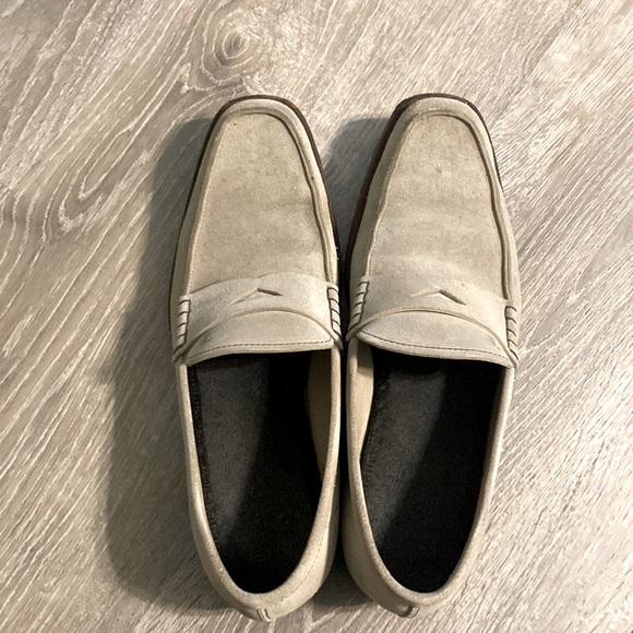 Tod’s Grey Suede Penny Loafer Size 8 - Picture 3 of 7
